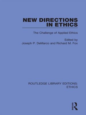 cover image of New Directions in Ethics